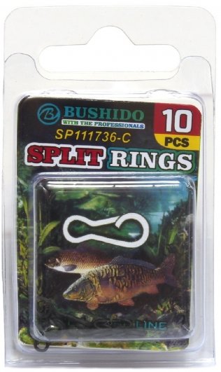 Заводные кольца Bushido восьмёрка Bent head oval split ring (уп 10шт) SP111736-C