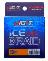 Плетёный шнур Jig It x Tokuryo Ice Braid X8 Blue 0.6 PE 50m