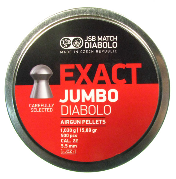 Пульки JSB Diabolo Jumbo Exact к. 5,50, 1,030 гр 500 шт.