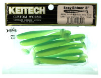 Силиконовая приманка Keitech Easy Shiner 3" цвет EA#11 Lime Chartreuse Glow