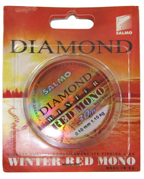Леска Salmo Diamond winter red mono 30м 0,10мм