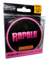 Леска плетёная Rapala Rapinova-X Multi Game розовая 100м. #0,4/8Lb/0,10мм