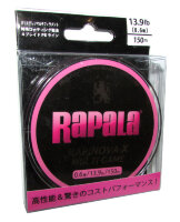 Леска плетёная Rapala Rapinova-X Multi Game розовая 150м #0,6/13,9Lb/0,12мм