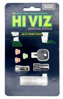 HiViz мушка  для АК (Сайга, Тигр, Вепрь) в комплекте 2 зеленых и 2 красных оптволокна