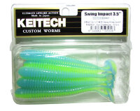 Силиконовая приманка Keitech Swing Impact 3.5" цвет PAL#03 Ice Chartreuse (8шт)
