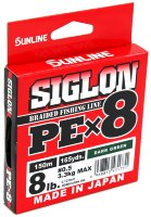 Плетёный шнур Sunline Siglon PEx8 #0,5/8Lb Dark Green 150 м