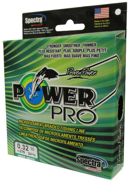 Плетёный шнур Power Pro Moss Green 0,32 мм 275 м