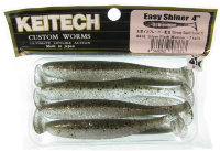 Силиконовая приманка Keitech Easy Shiner 4" цвет 416 Silver Flash Minnow