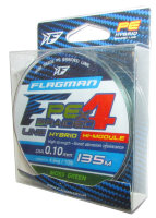 Плетёный шнур Flagman PE Hybrid F4 Moss Green 0,10 мм 4,6 кг 135 м 