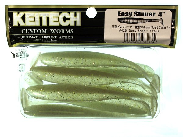 Силиконовая приманка Keitech Easy Shiner 4" цвет 426 Sexy Shad 7 шт.