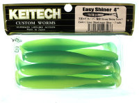 Силиконовая приманка Keitech Easy Shiner 4" цвет EA#11 Lime Chartreuse Glow