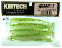 Силиконовая приманка Keitech Easy Shiner 4" цвет PAL#02 Lime Chart Shad
