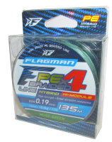 Плетёный шнур Flagman PE Hybrid F4 Moss Green 0,19 мм 10,0 кг 135 м