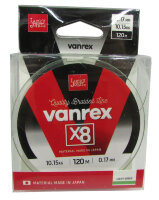 Плетёный шнур Lucky John Vanrex x8 Light Green 0,17мм/120м