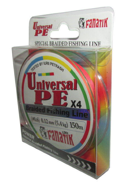 Плетёный шнур Fanatik Universal PEx4 150м (#0,6) 0,12мм