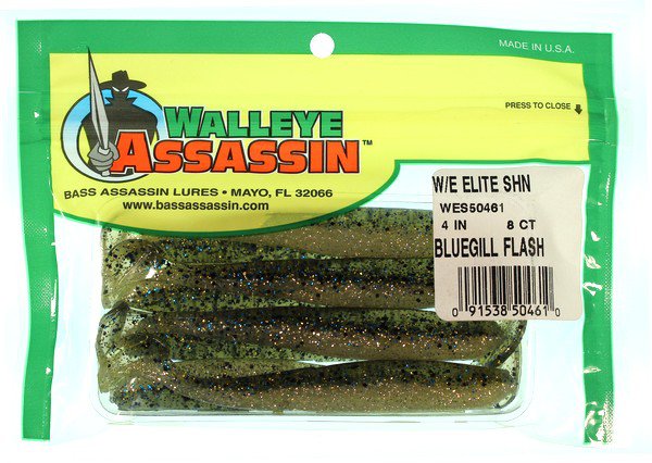 Силиконовая приманка Bass Assassin Walleye Elite Shiner 4" цвет WES50461
