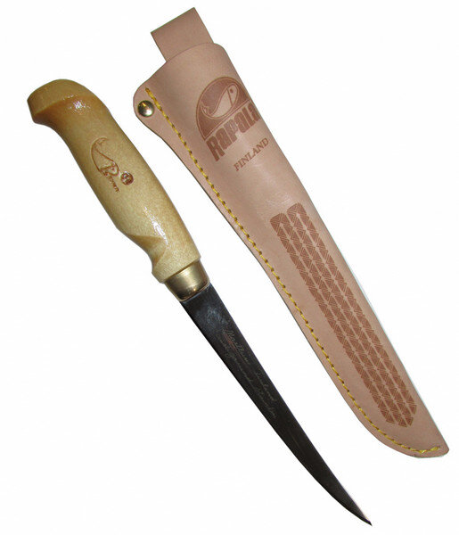 Филейный нож Rapala FNF6 (лезвие 15см, дерев. рукоятка)