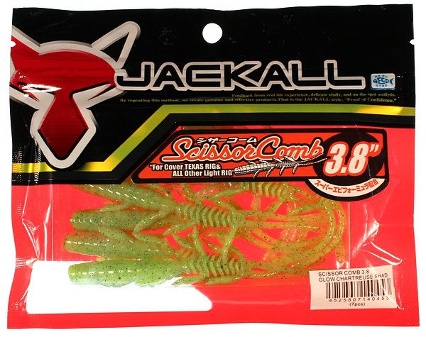 Jackall Scissor Comb 3,8" glow chartreuse shad