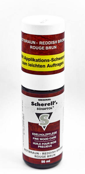 Scherell Schaftol 50ml (красно-бурое) средство по уходу за древесиной 23815