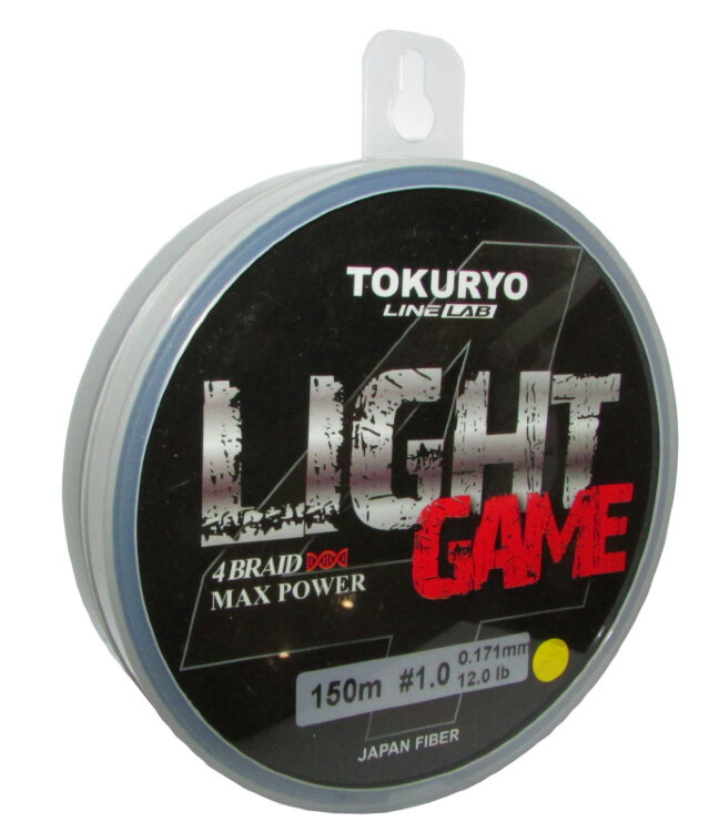 Шнур Tokuryo Light Game X4 Yellow 1.0PE 150m