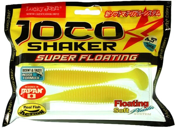 Силиконовые приманки LJ Pro Series Joco Shaker 4,5" 11,43 см цвет F03 3 шт.