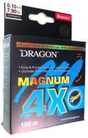Плетёный шнур Dragon Magnum 4X 0,10мм 150м светло-серый