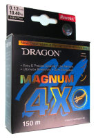 Плетёный шнур Dragon Magnum 4X 0,12мм 150м флюо-жёлтый