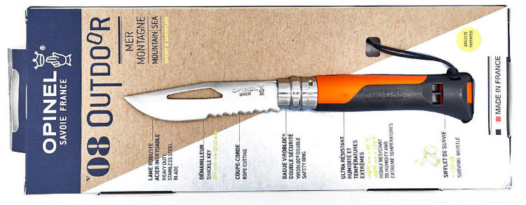 Нож Opinel Outdoor  №8 нерж. сталь, 38866