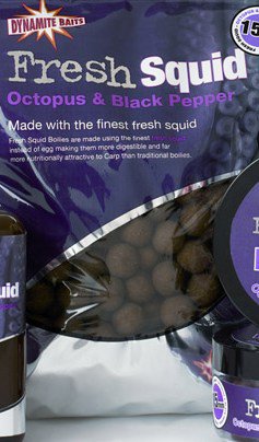 DYNAMITE BAITS Бойли тонущие 20 mm 1 кг Fresh Squid - Octopys & Black Pepper