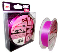Плетёный шнур IAM Number One Contact X4-150 (pink) 0.5PE