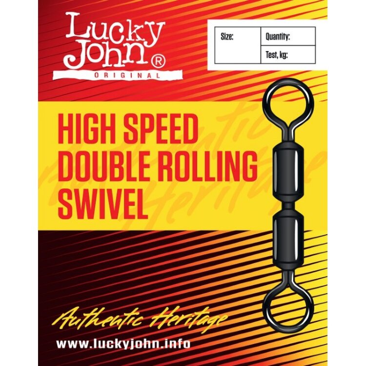 Вертлюг Lucky John HIGH SPEED DOUBLE ROLLING SWIVEL 008 5шт 5067-008