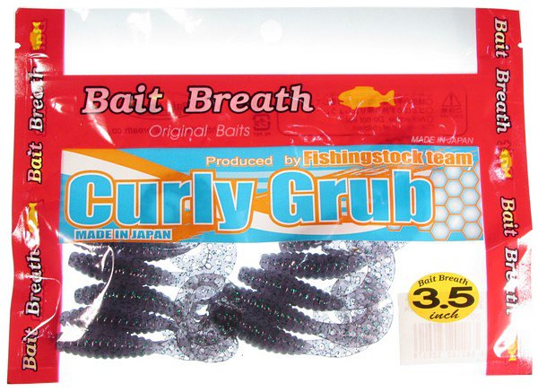 Силиконовая приманка Bait Breath Curly Grub 3,5" цвет Ur26