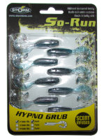 Силиконовые приманки Storm So-Run Hypno Grub SSRHG02 цвет LT 2" 8 шт.