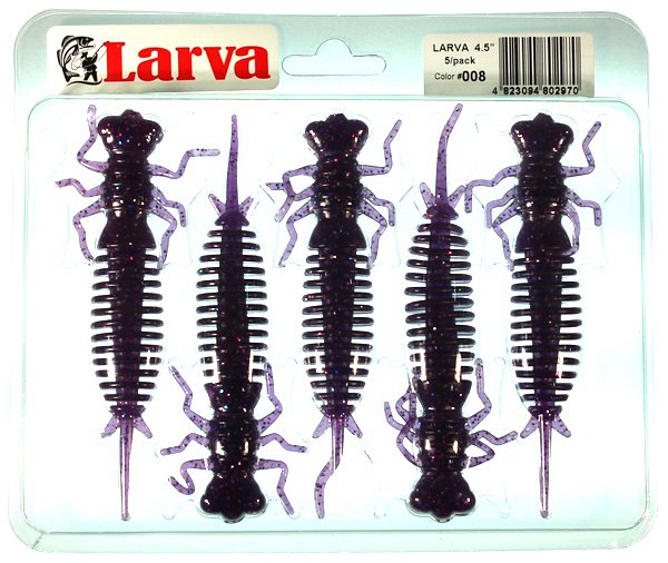Силиконовая приманка Fanatik Larva 4.5" цв. 008