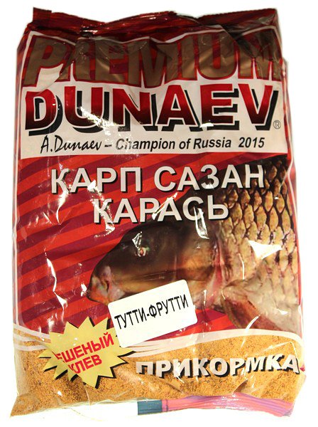 Прикормка Dunaev Premium 1кг Карп-Сазан Тутти-Фрутти