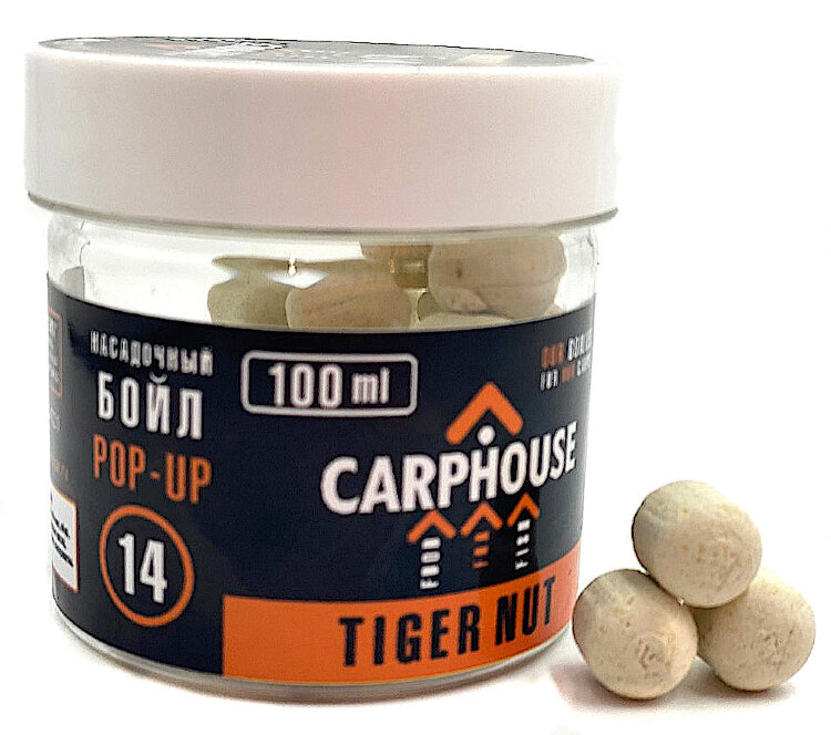 Боилы насадочные Pop-Up CarpHouse "Тигровый орех" 14мм, 100мл.