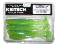Силиконовая приманка Keitech Easy Shiner 3,5" цвет #424 Lime Chartreuse