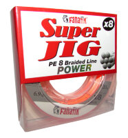 Плетёный шнур Fanatik Super Jig PEx8 (#0,6) 0,12 мм (Orange) 120 м