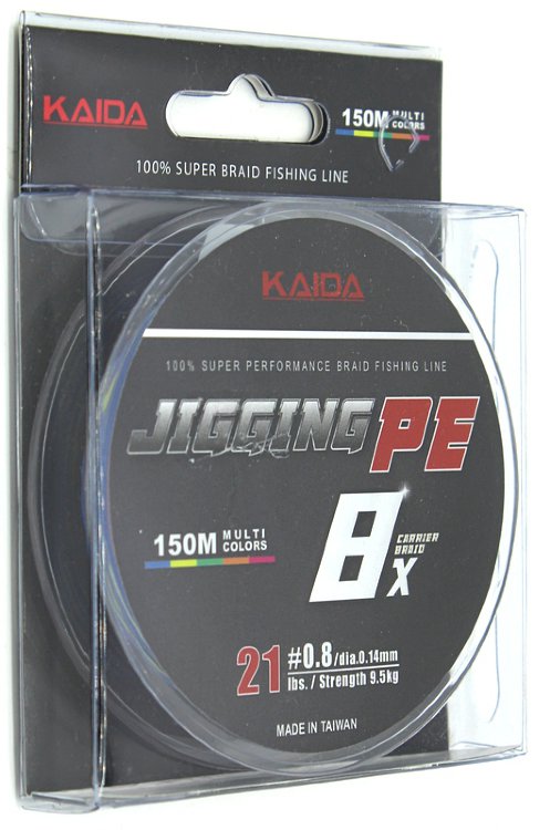 Плетёный шнур Kaida Jigging PE 8x 0,14мм
