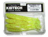 Силиконовая приманка Keitech Easy Shiner 3,5" цвет PAL#01 Chartreuse Red Flake