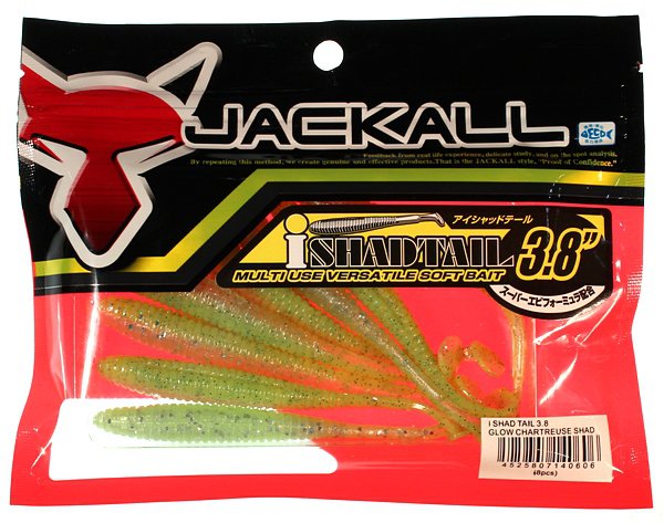 Jackall I Shad Tail 3,8" glow chartreuse shad