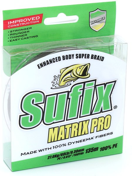 Sufix Matrix Pro (зел.) 135м 0,30мм