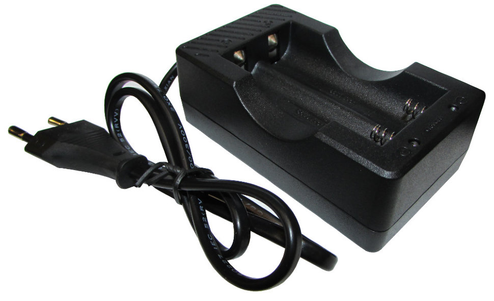 Зарядное устройство 18650 Li-lon двухканальное для сети 220В для заряда ...