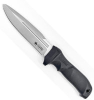 Нож Centurion AUS-8 SW (Stonewash, чёрная рукоять)