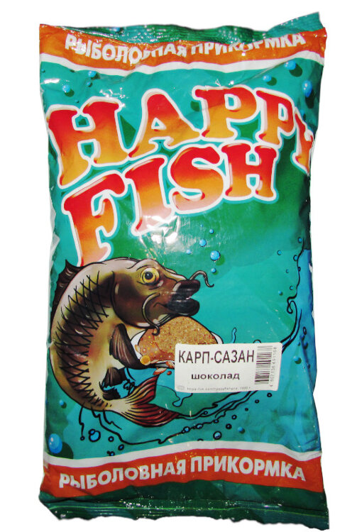 Прикормка Happy Fish Карп-Сазан (Шоколад) 1кг