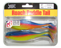 Силиконовые приманки LJ Pro Series Roach Paddle Tail 12,7 см цвет G04 4 шт.