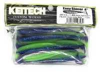Силиконовая приманка Keitech Easy Shiner 4" цвет PAL#06 Violet Lime Belly