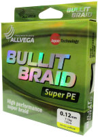 Allvega bullit braid super PE 135 м Yellow  0,12 мм