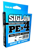 Плетёный шнур Sunline Siglon PEx4 150m (Light Green) #1.7/30Lb