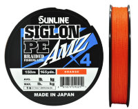 Плетёный шнур Sunline Siglon PEx4 AMZ 150m (Orange) #1.0/12Lb